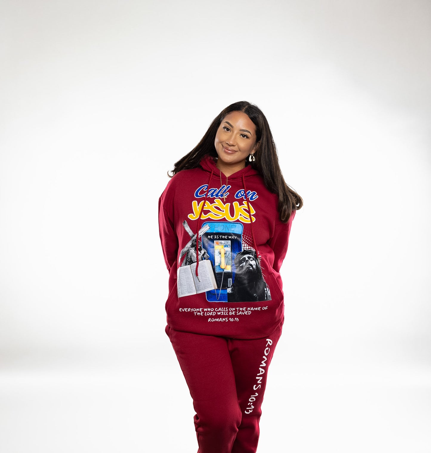 Red Romans 10:13 Hoodie