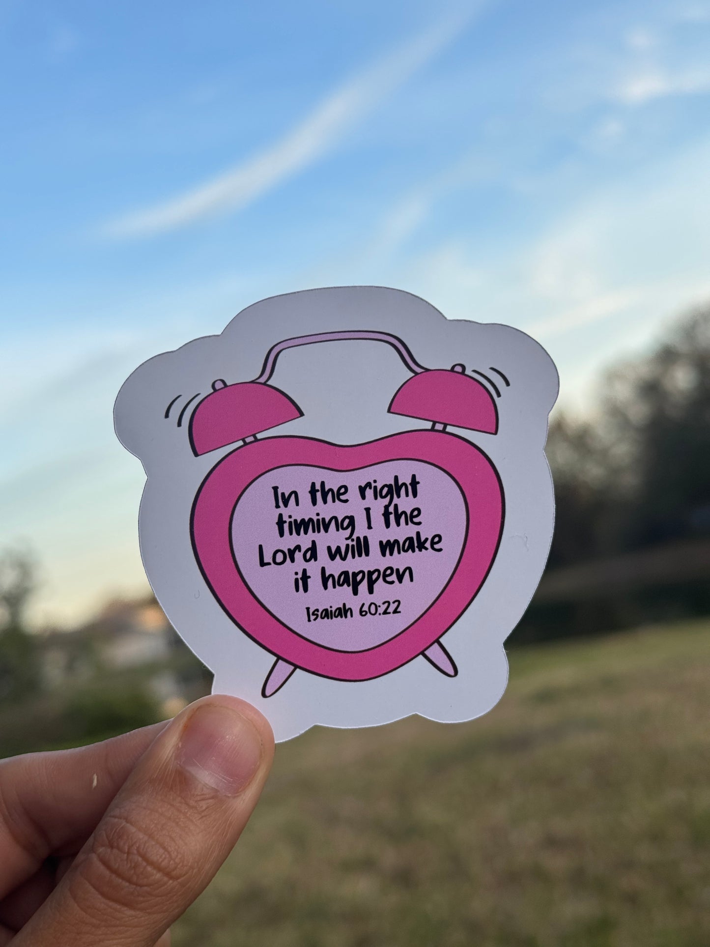 In the right timing Sticker