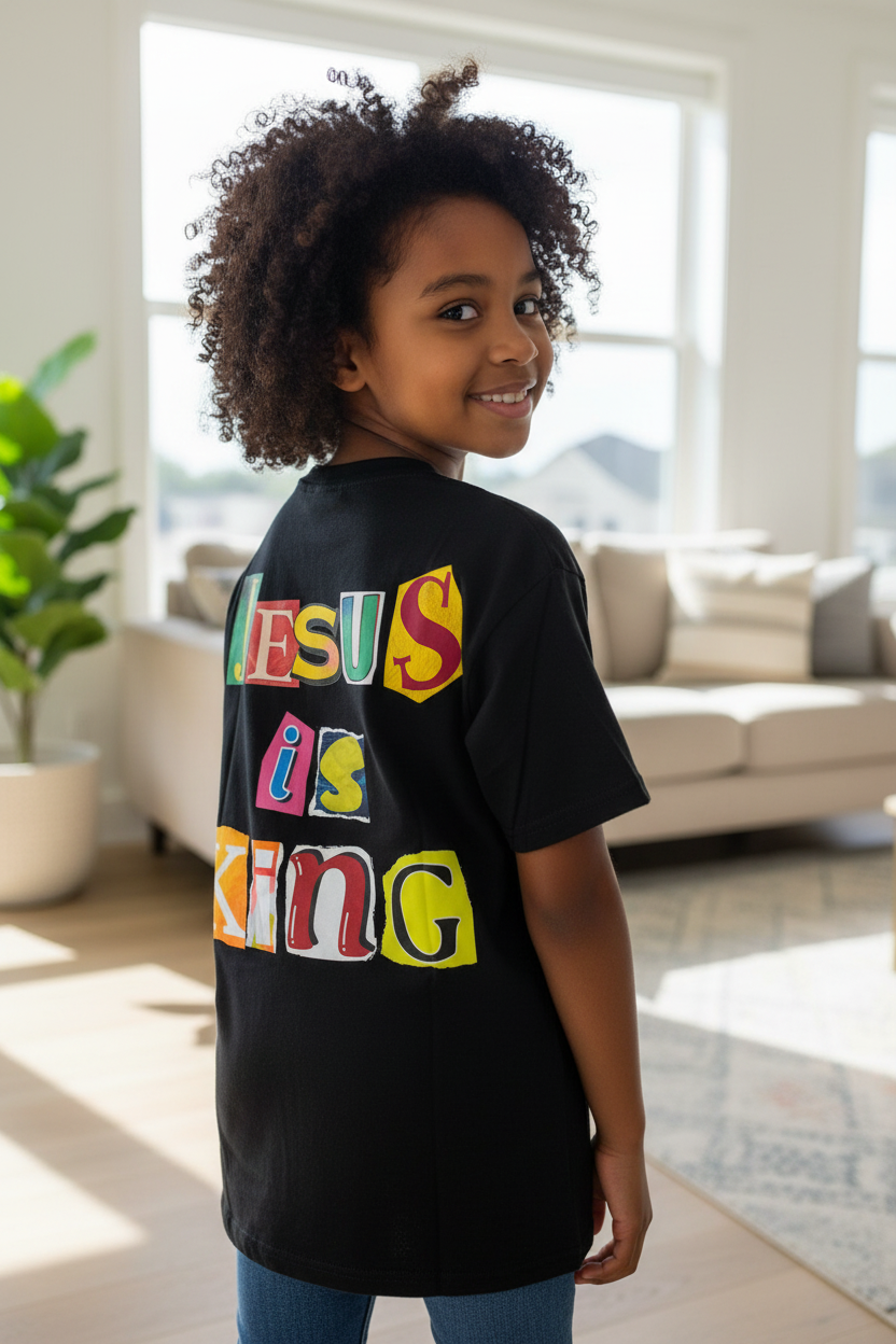 Kids Black Lost & Found T-Shirt