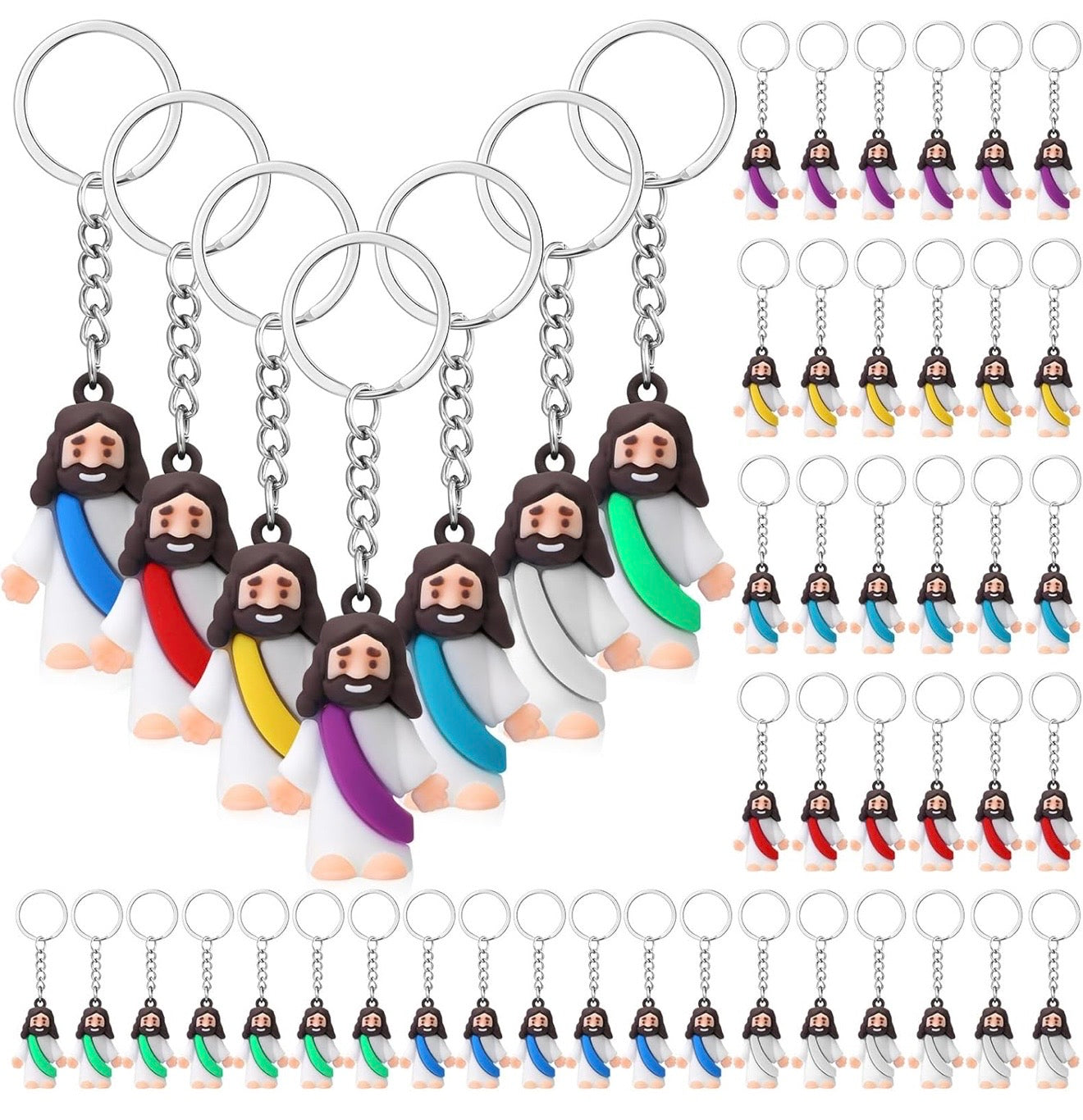 20 Pack Mini Jesus Keychain