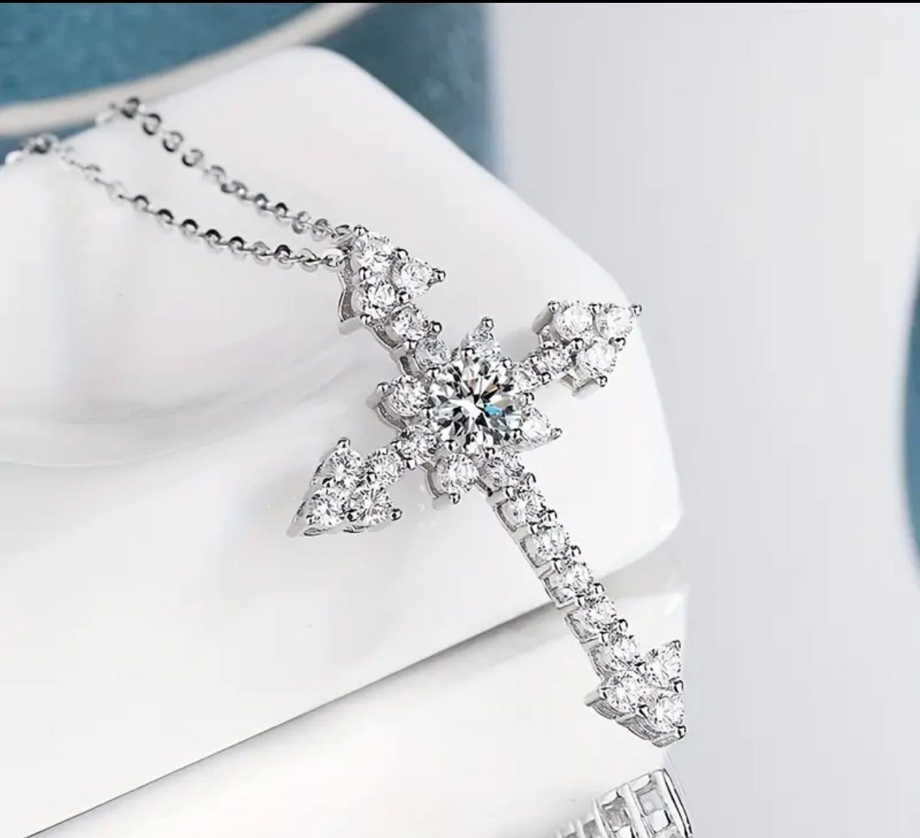 Silver Cross Necklace