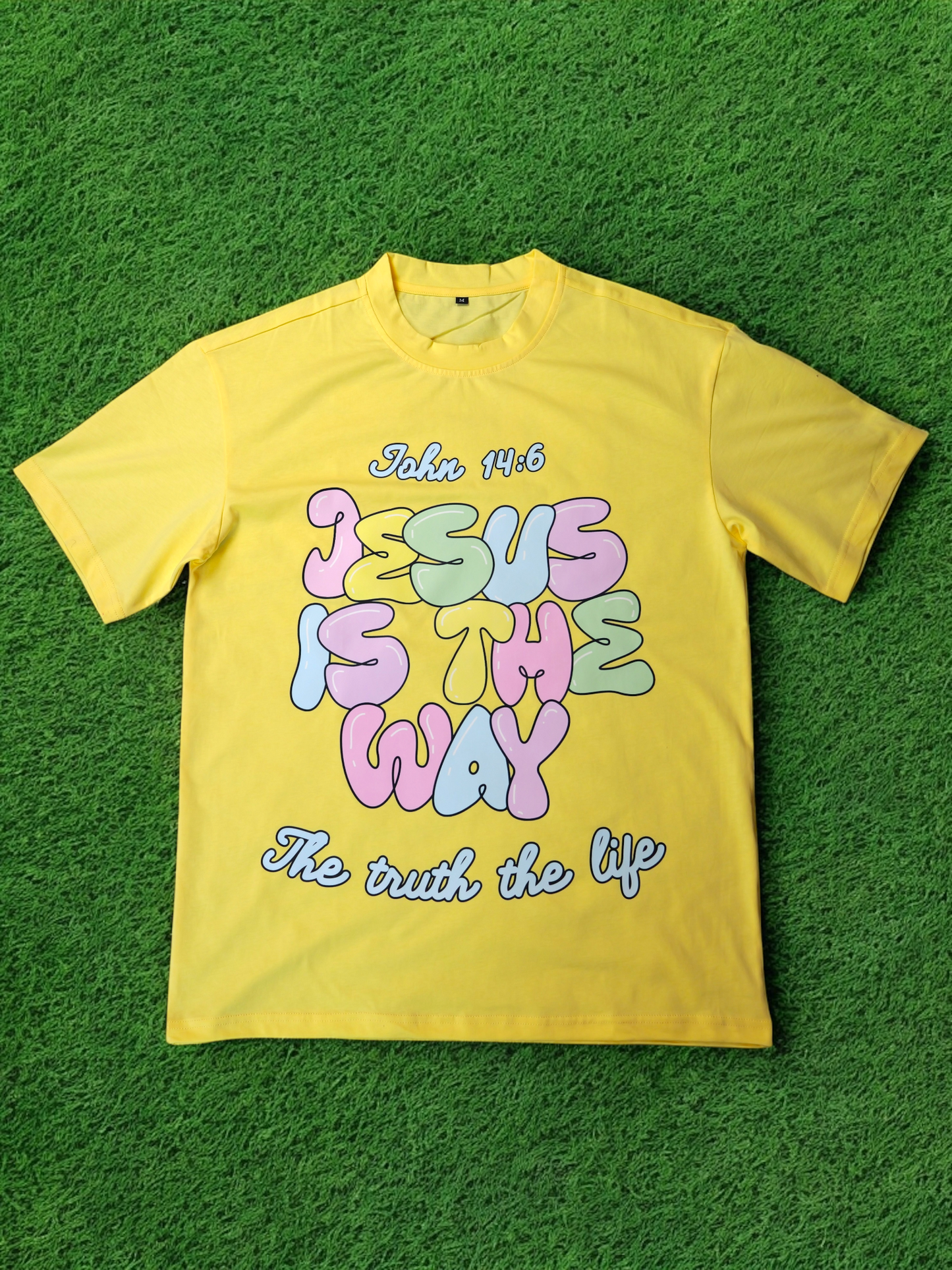 Pastel Yellow Jesus Is the way Unisex T-shirt