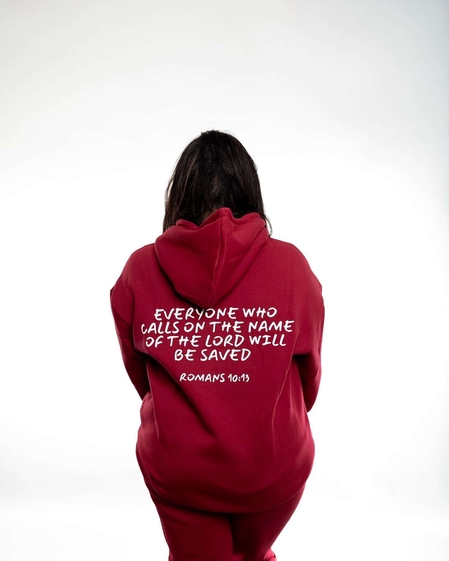 Red Romans 10:13 Hoodie