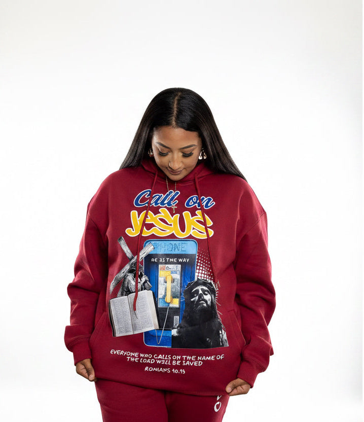 Red Romans 10:13 Hoodie