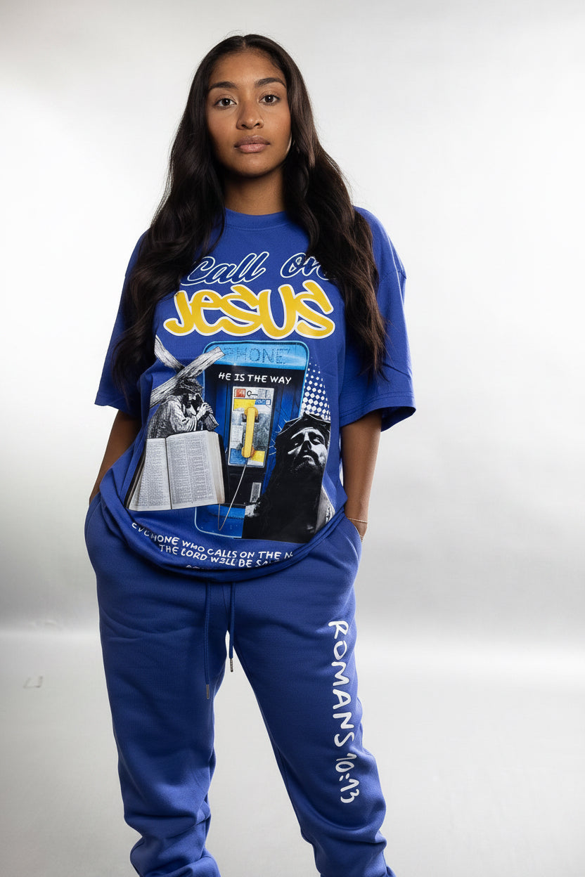 Blue Romans 10:13 T-Shirt