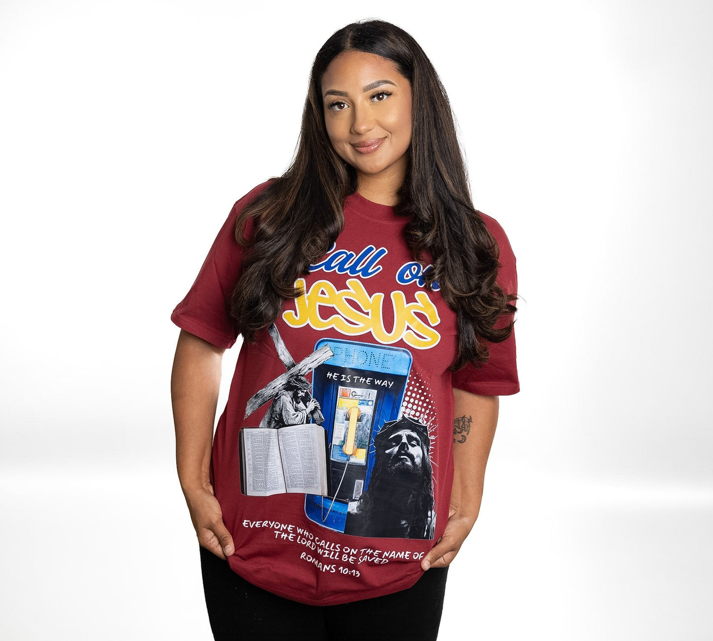 Red Romans 10:13 T-Shirt