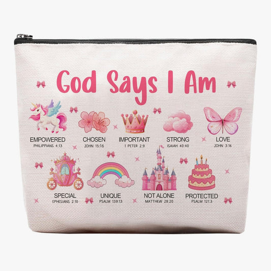 Pink God Says I am Bible Study Bag