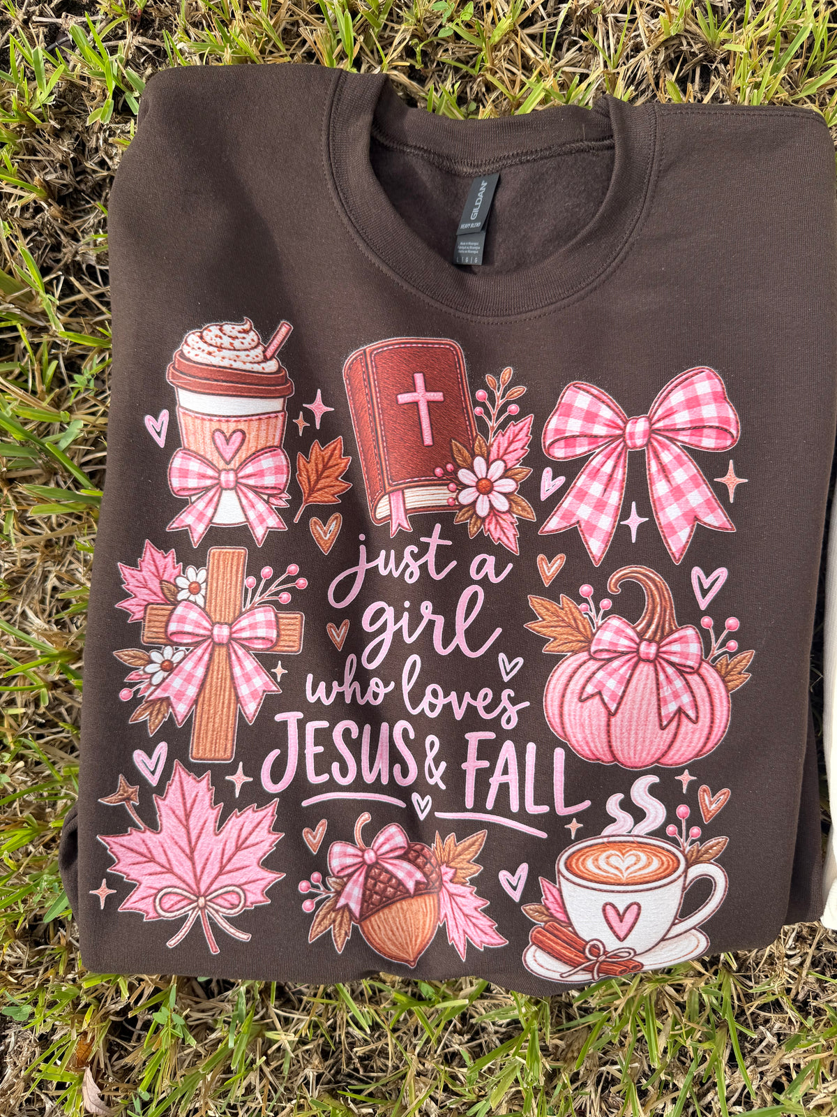Just A Girl Brown Crewneck