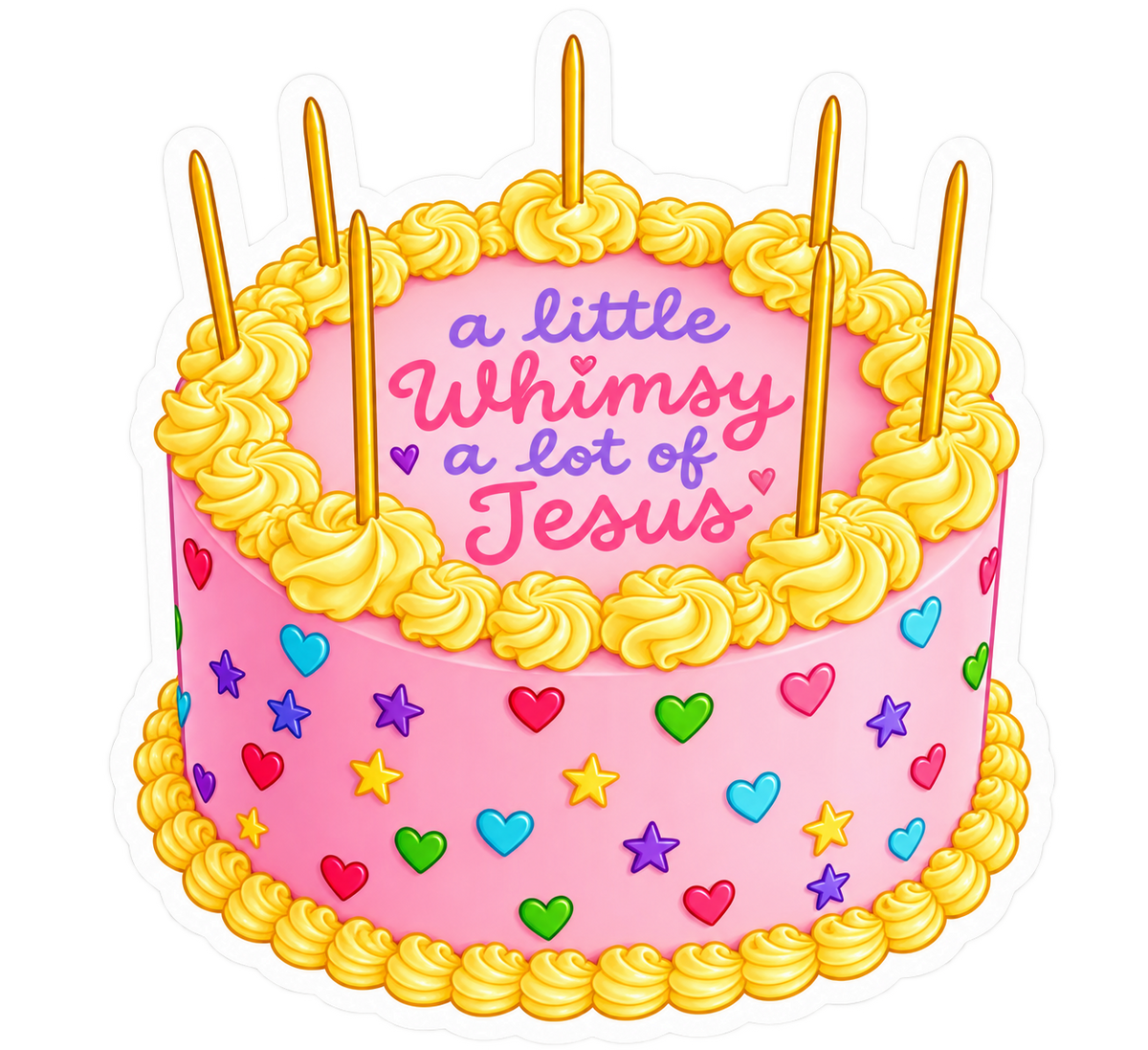 Whimsy Cake Sticker
