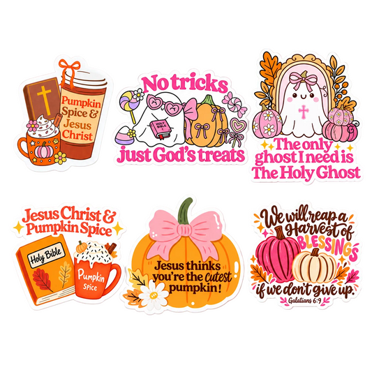 6 Pack Fall Sticker Bundle