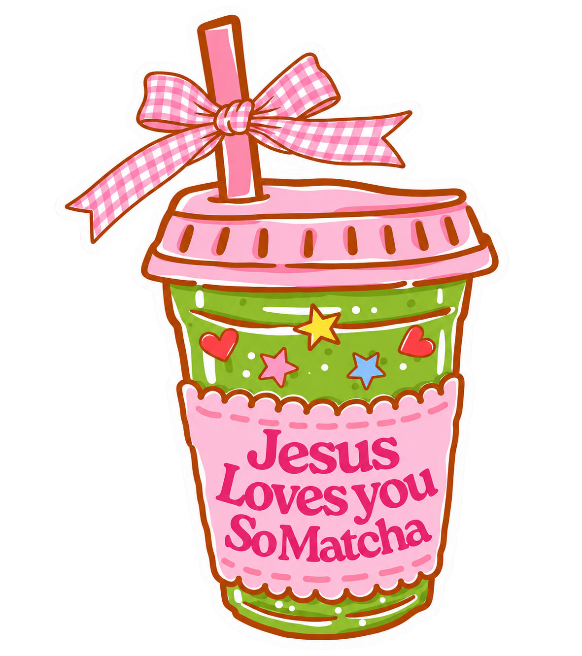 Whimsy Matcha Sticker