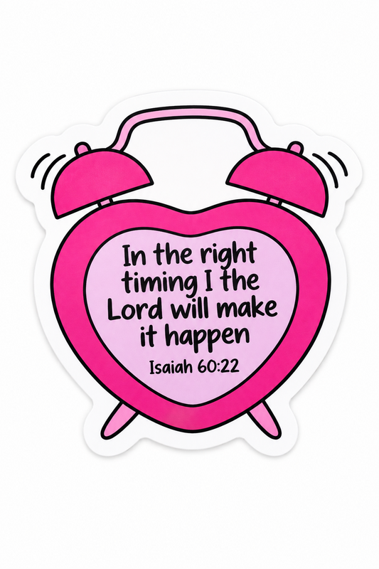 In the right timing Sticker