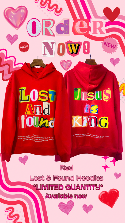 Red Lost & Found Unisex Hoodie