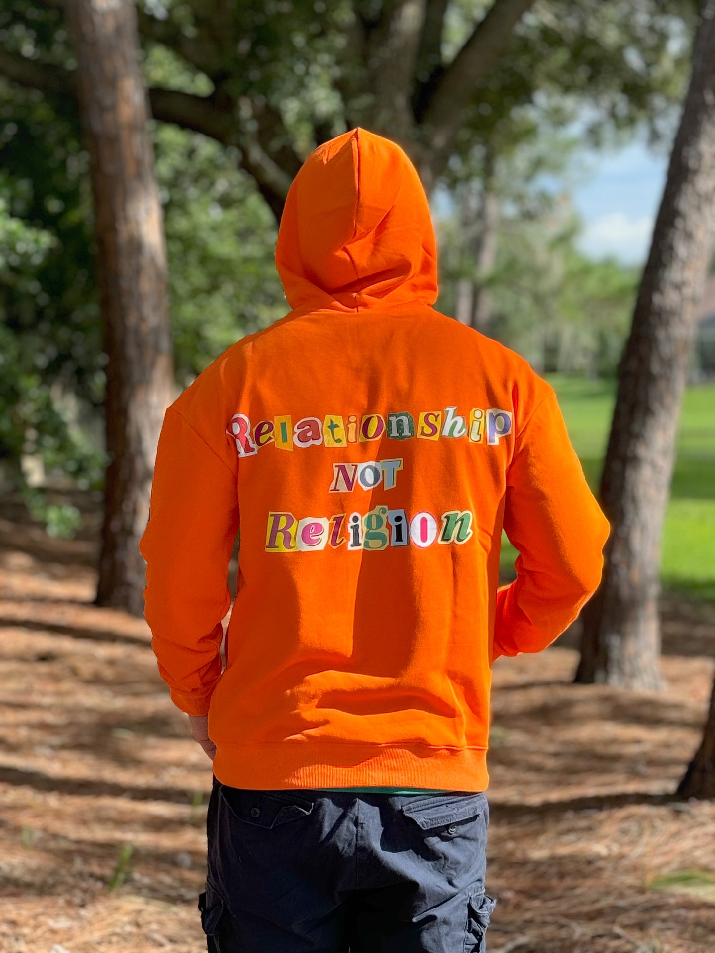 Orange Jesus is Coming Back Unisex Hoodie