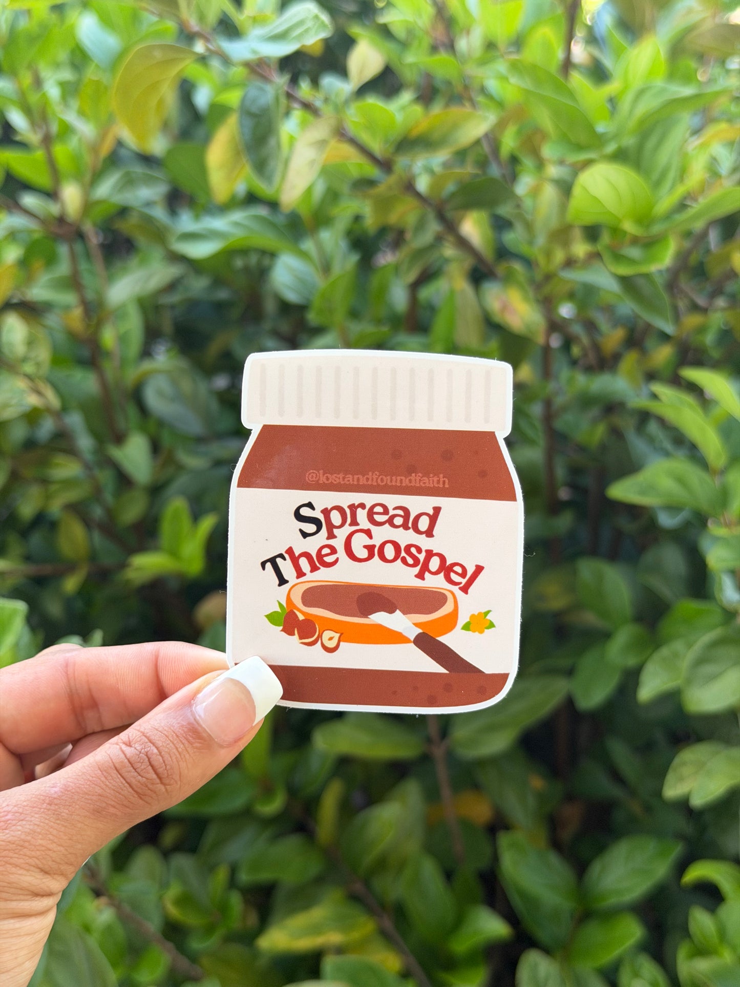 Spread The Gospel Nutella Sticker
