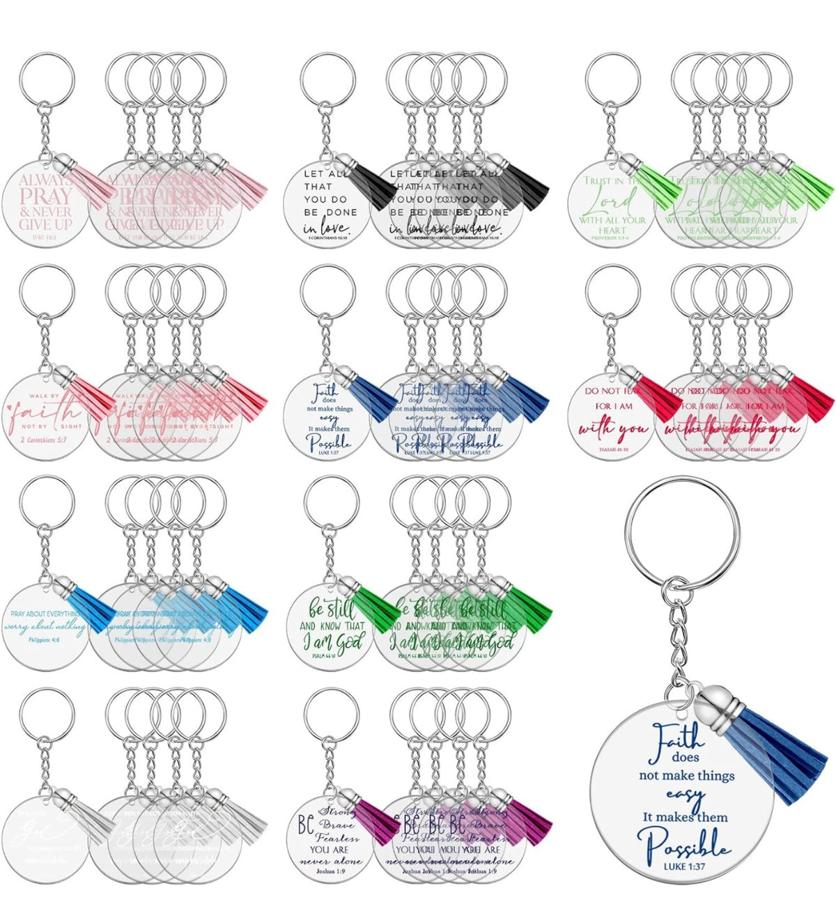 Scripture Key Chains Scripture Key Chain – Lost & Found