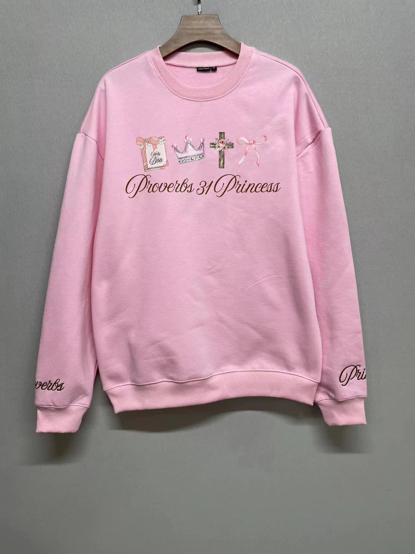Proverbs 31 Pink Crewneck
