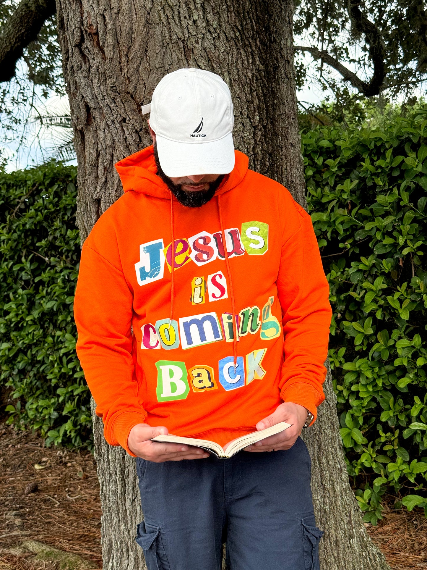 Orange Jesus is Coming Back Unisex Hoodie