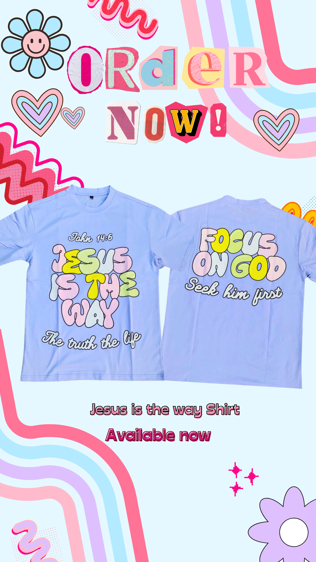 Blue Jesus Is The Way Unisex T-Shirt