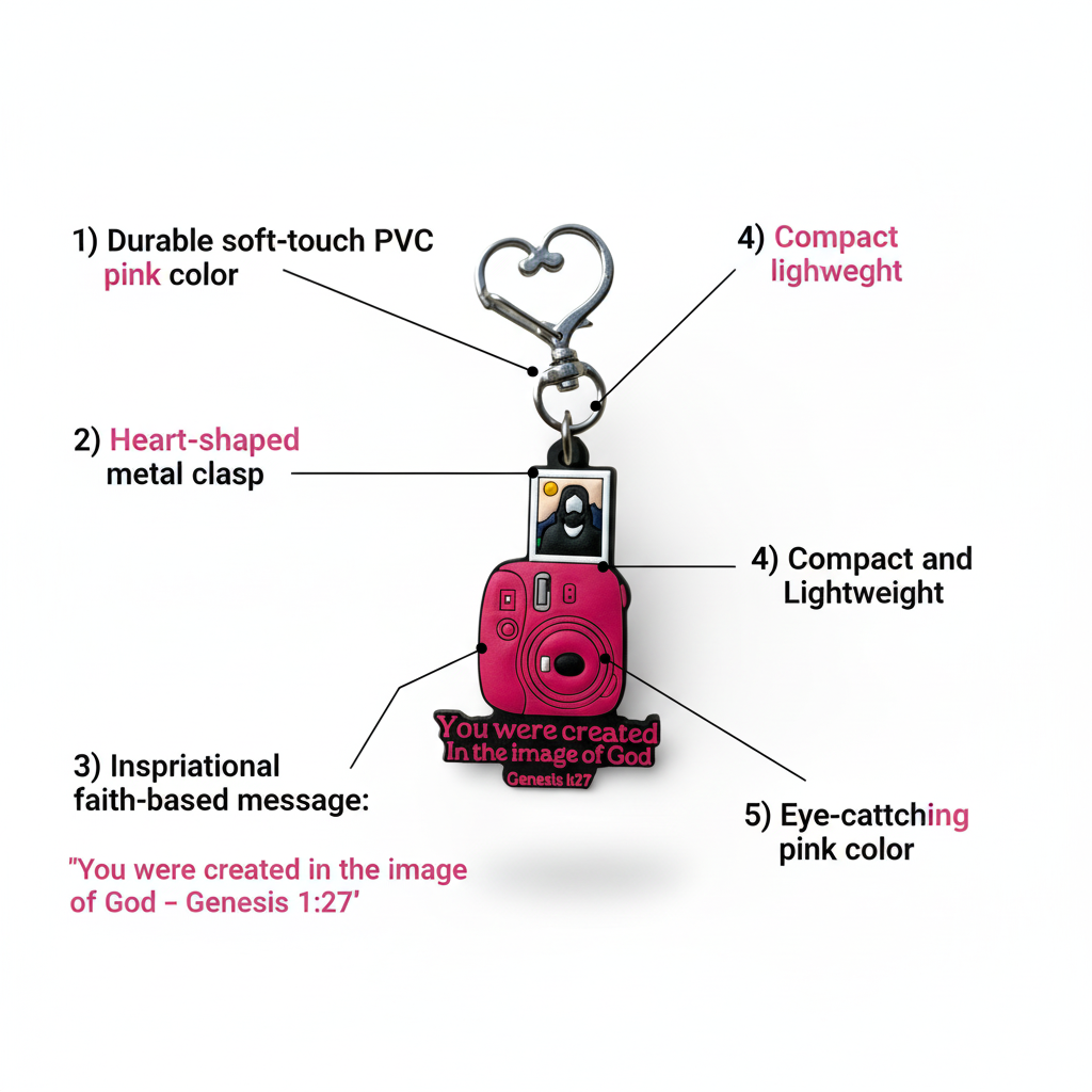 Created In The Image Of God Keychain