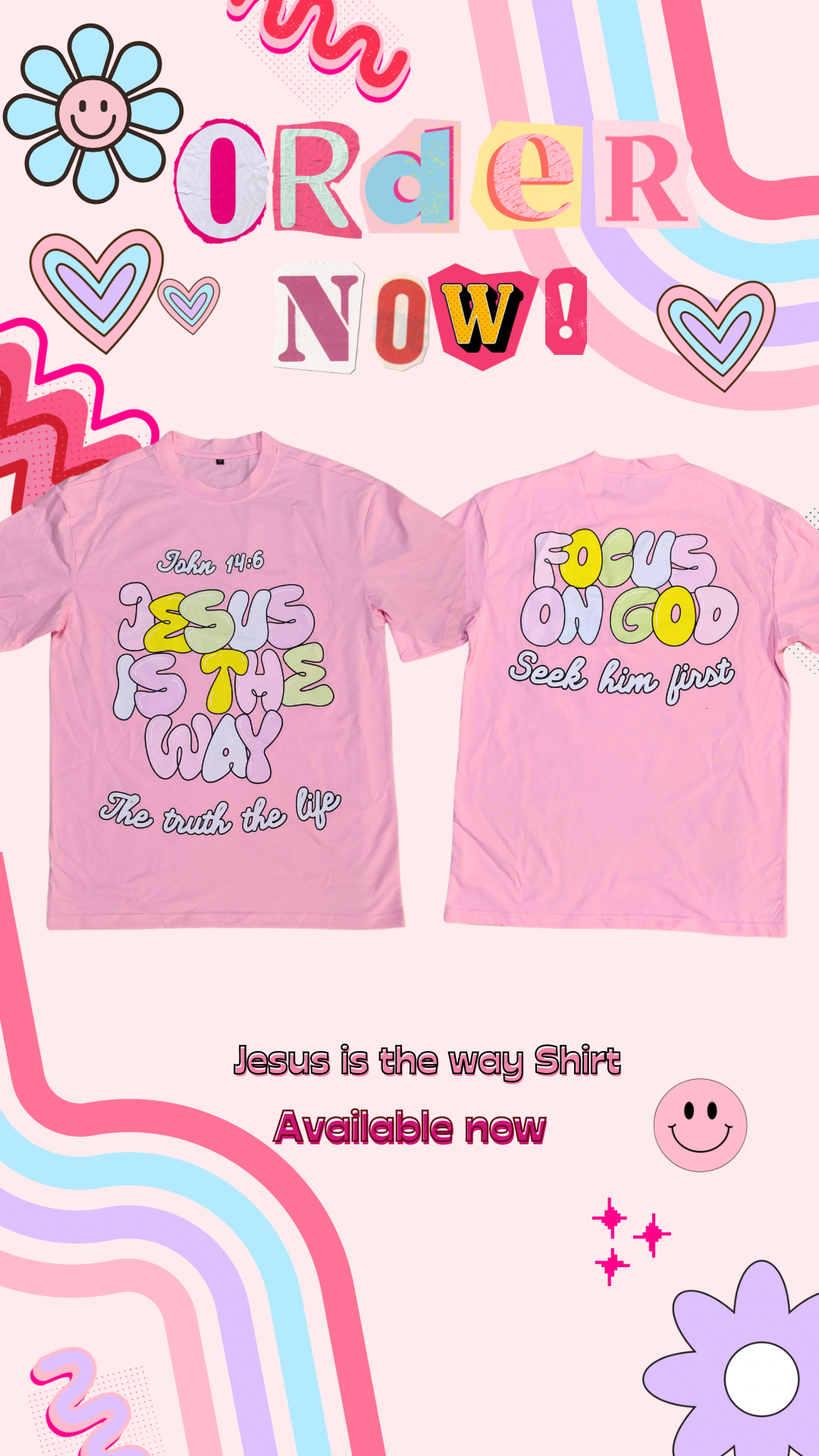 Pink Jesus Is The Way Unisex T-Shirt