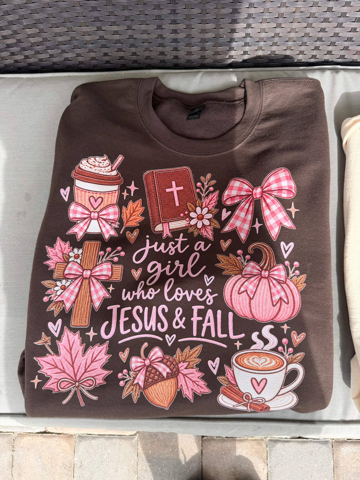 Just A Girl Brown Crewneck