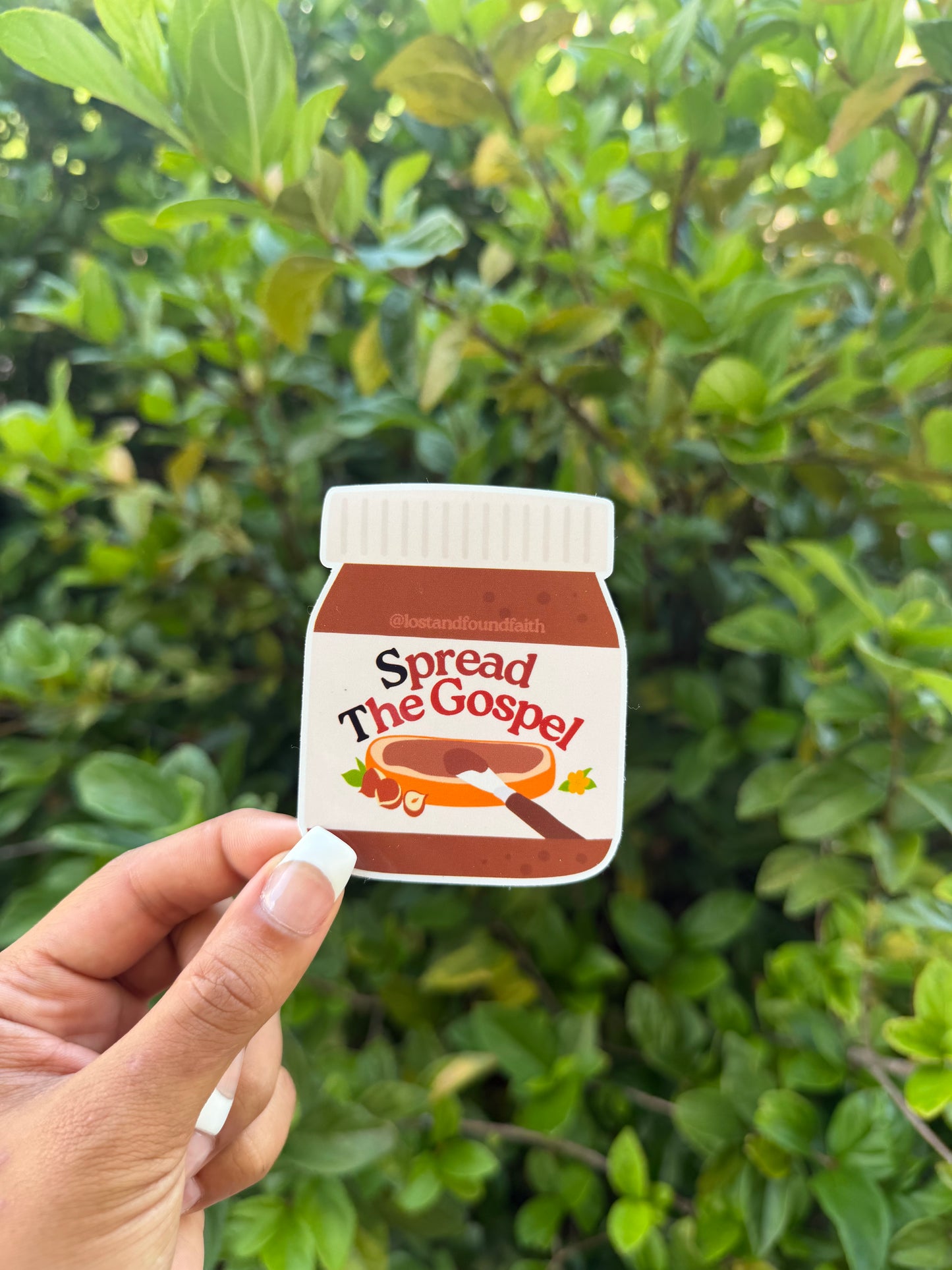 Spread The Gospel Nutella Sticker