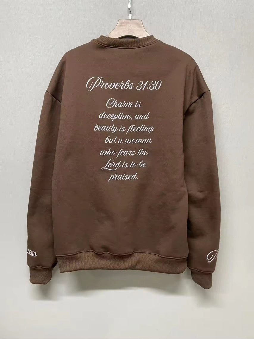 Proverbs 31 Brown Crewneck