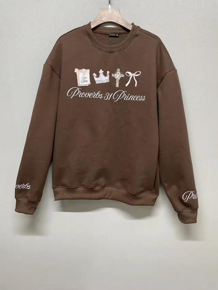 Proverbs 31 Brown Crewneck
