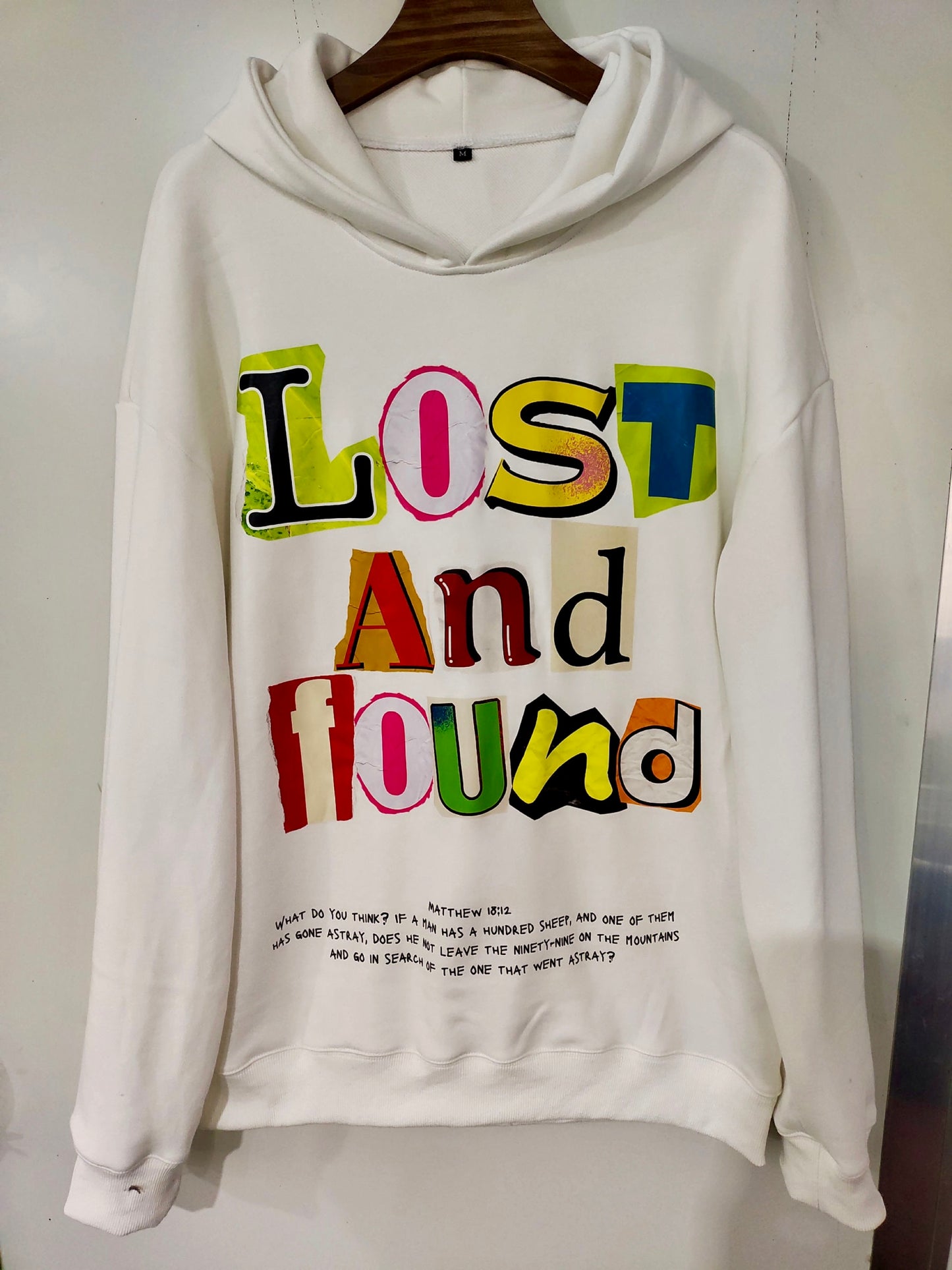 White Lost & found Unisex Hoodie