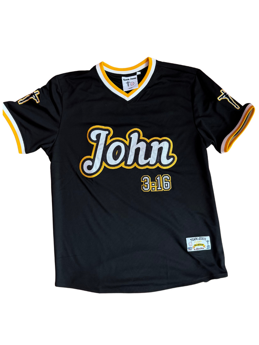 Yellow & Black John 3:16 Jersey