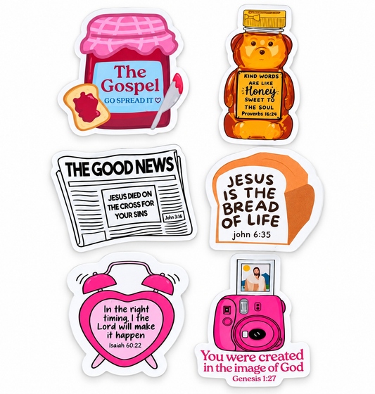 6 Pack Sticker Bundle