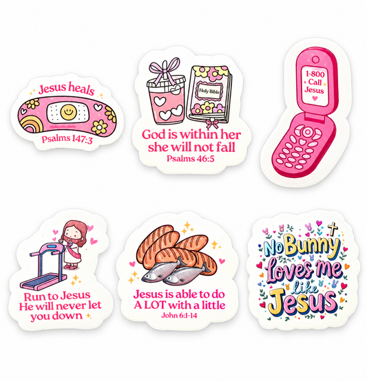 6 Pack Sticker Bundle