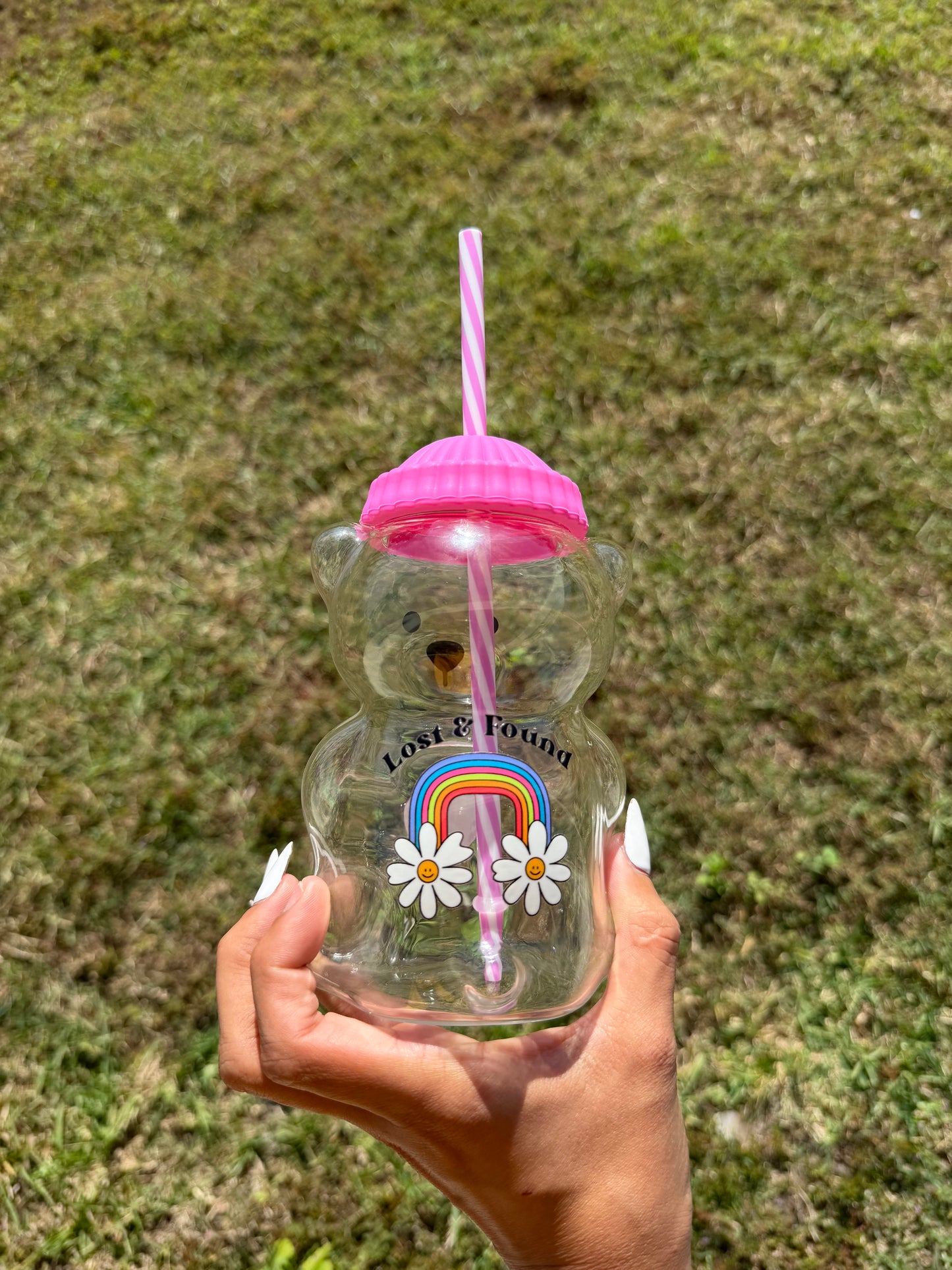 Lost & Found Glass Bear Cup