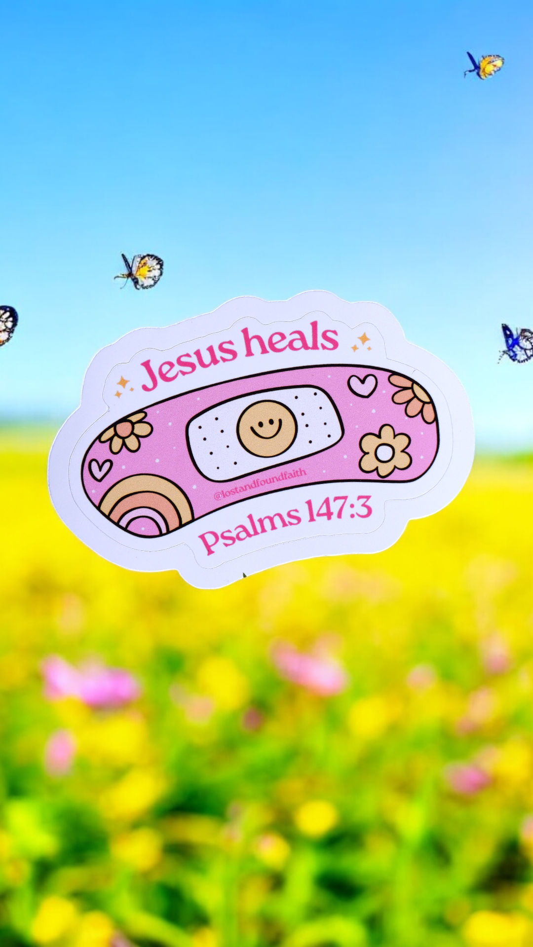 Jesus Heals Sticker