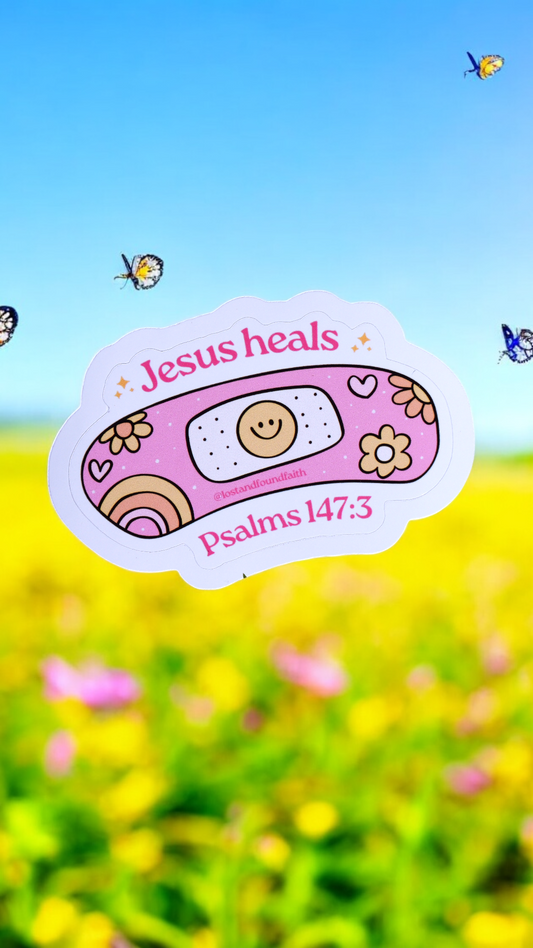 Jesus Heals Sticker