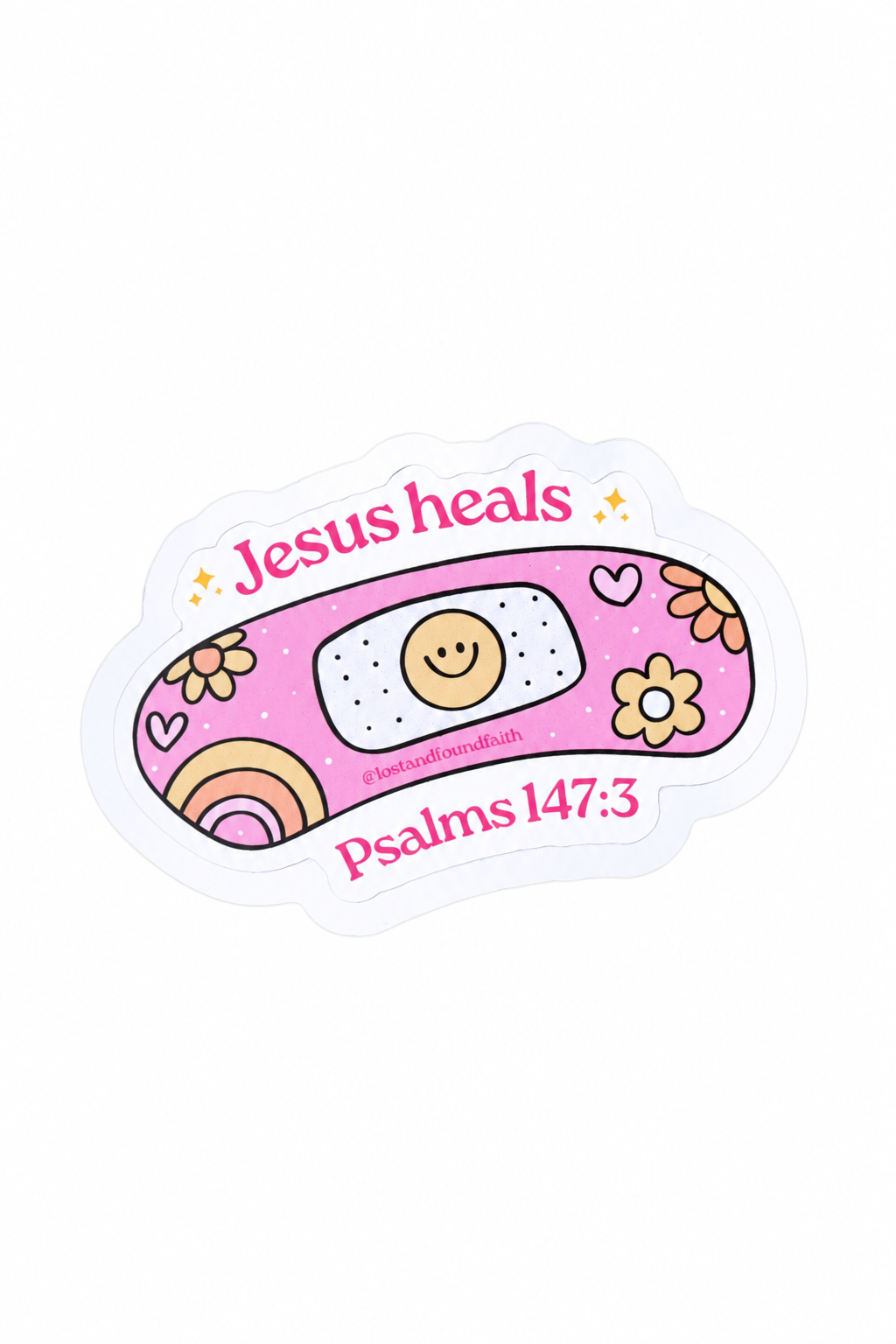 Jesus Heals Sticker