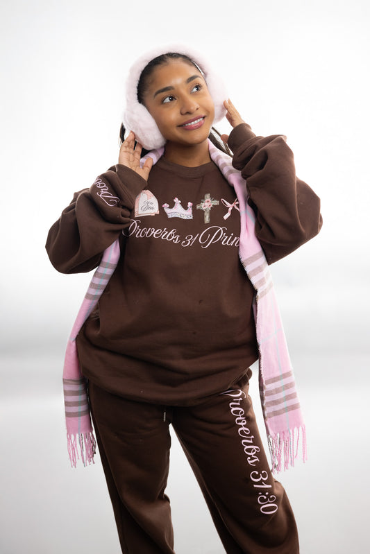Proverbs 31 Brown Crewneck
