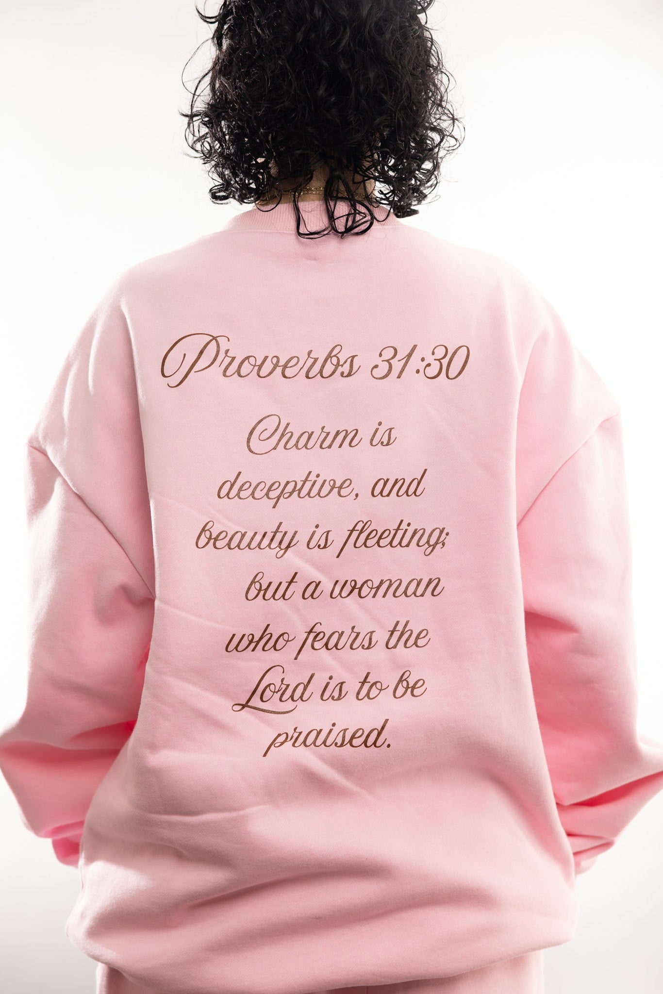 Proverbs 31 Pink Crewneck